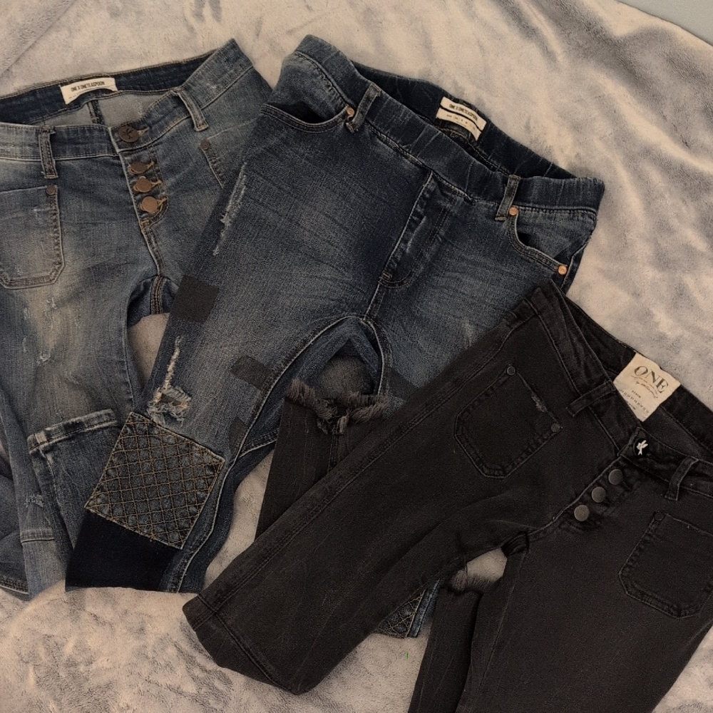 Bundle of 3 Pairs of One Teaspoon Jeans sz 25 and XS